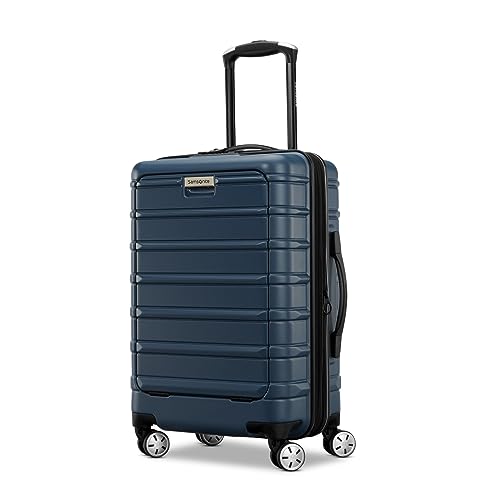 Samsonite Omni 2 Hardside Expandable Luggage with Spinner Wheels, 2-Piece Set (19/24), Lagoon Blue