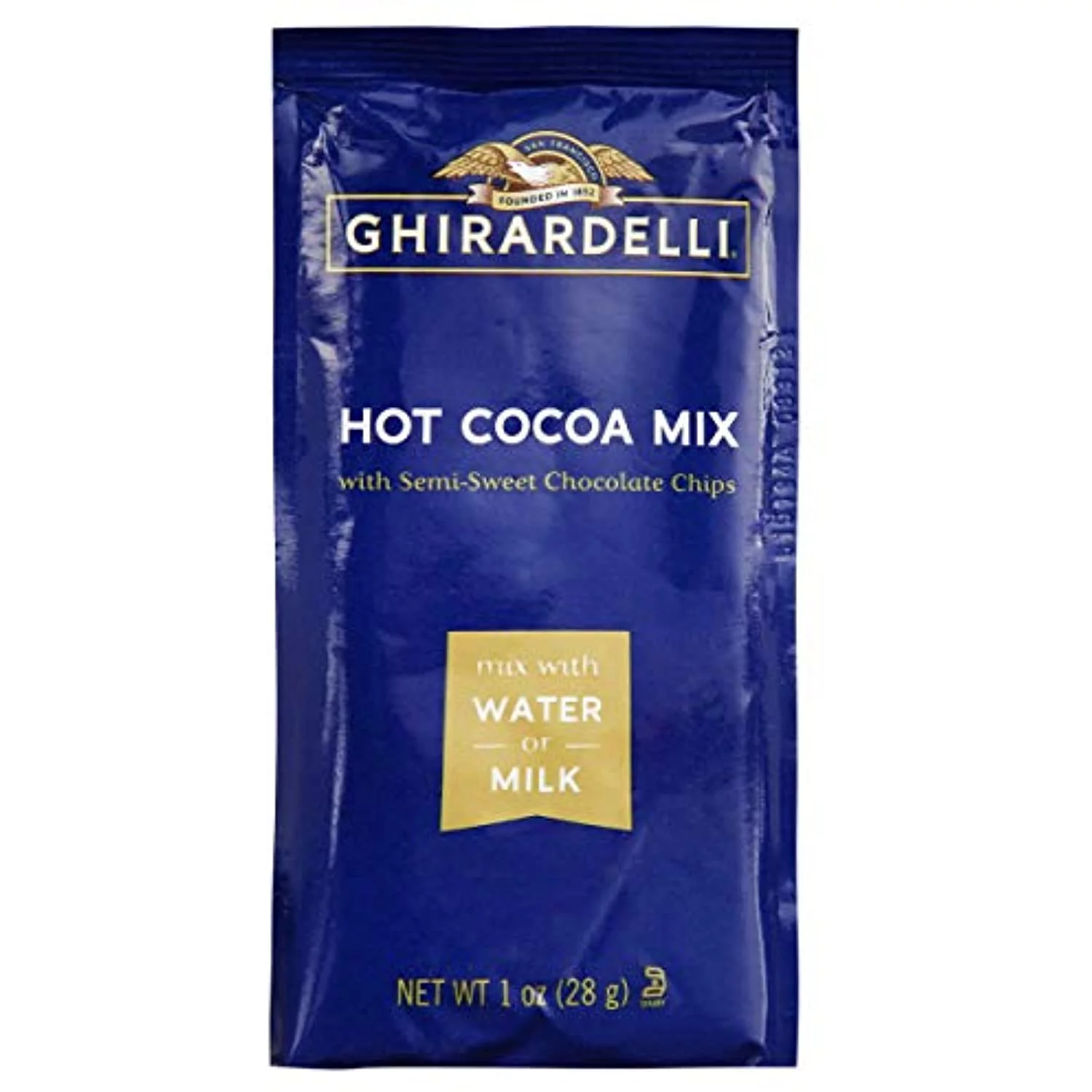 Ghirardelli Hot Cocoa With Semi-Sweet Chocolate Chips - 2 Boxes With 8 Packets Each