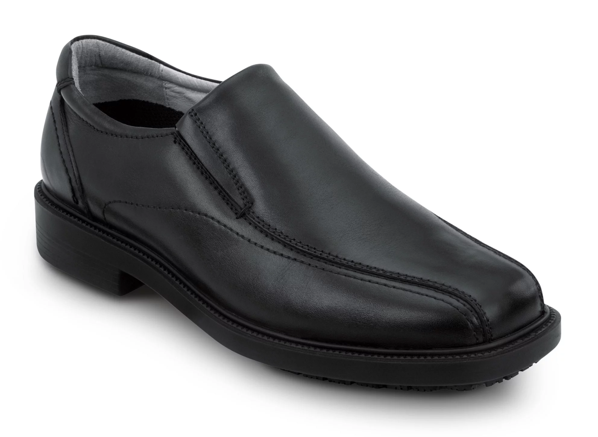 SR Max Brooklyn, Men's, Black, Twin Gore Dress Style Soft Toe Slip Resistant Work Shoe (12.0 M)