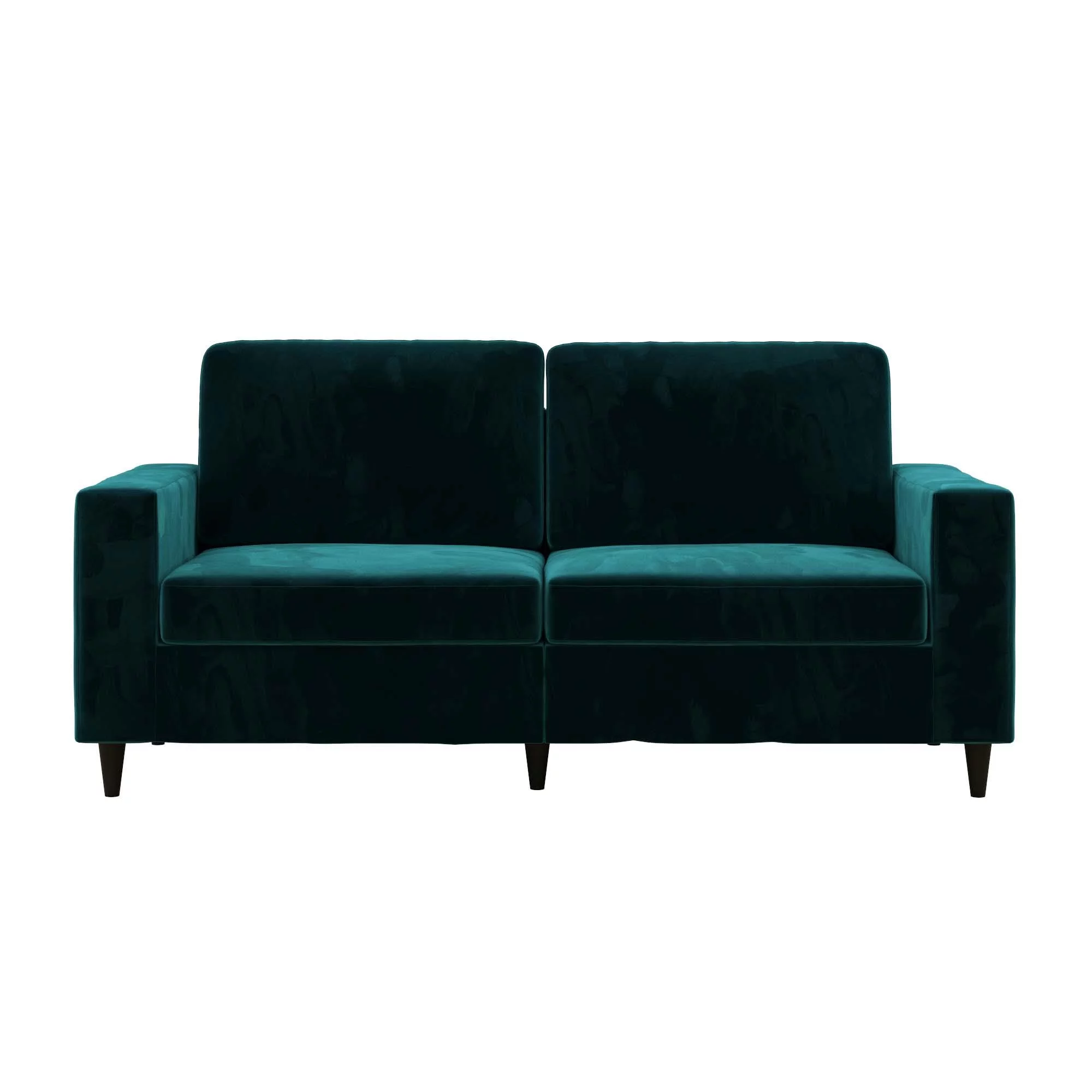 DHP Cooper 3 Seater Sofa, Green Velvet
