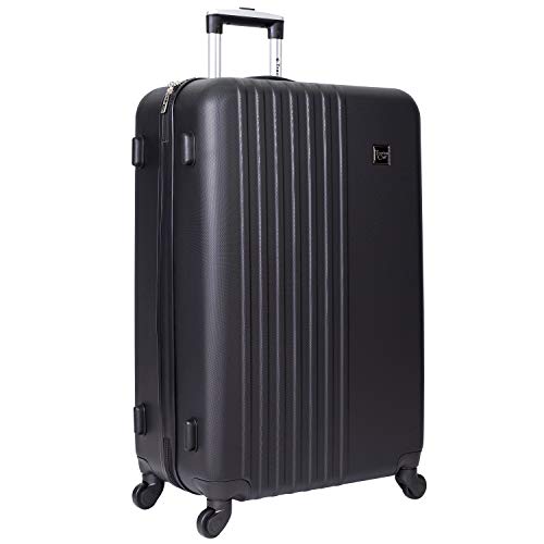 Travelers Club Cosmo Hardside Spinner Luggage, Navy Blue, Carry-On 20-Inch