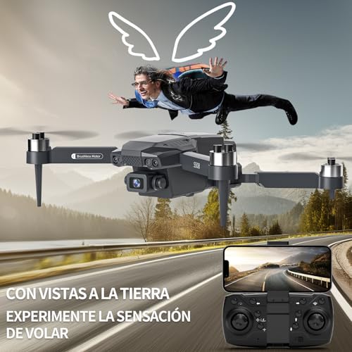 S508 Mini Drone with Camera 90°adjust, Remote Control Helicopter for Beginners, FPV RC Quadcopter with 720P Live Video Camera, Foldable Drone with Upgrade Altitude Hold, Gravity Control, Carry Case