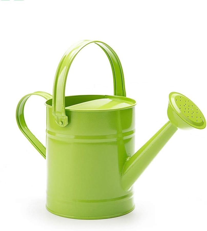 Watering Cans Iron Sprinkler, Home Green Plant Flower Pouring Kettle Iron Spray Bottle, 1.5L Watering Can Large Capacity Spout Water Can GuShe (Bianco)