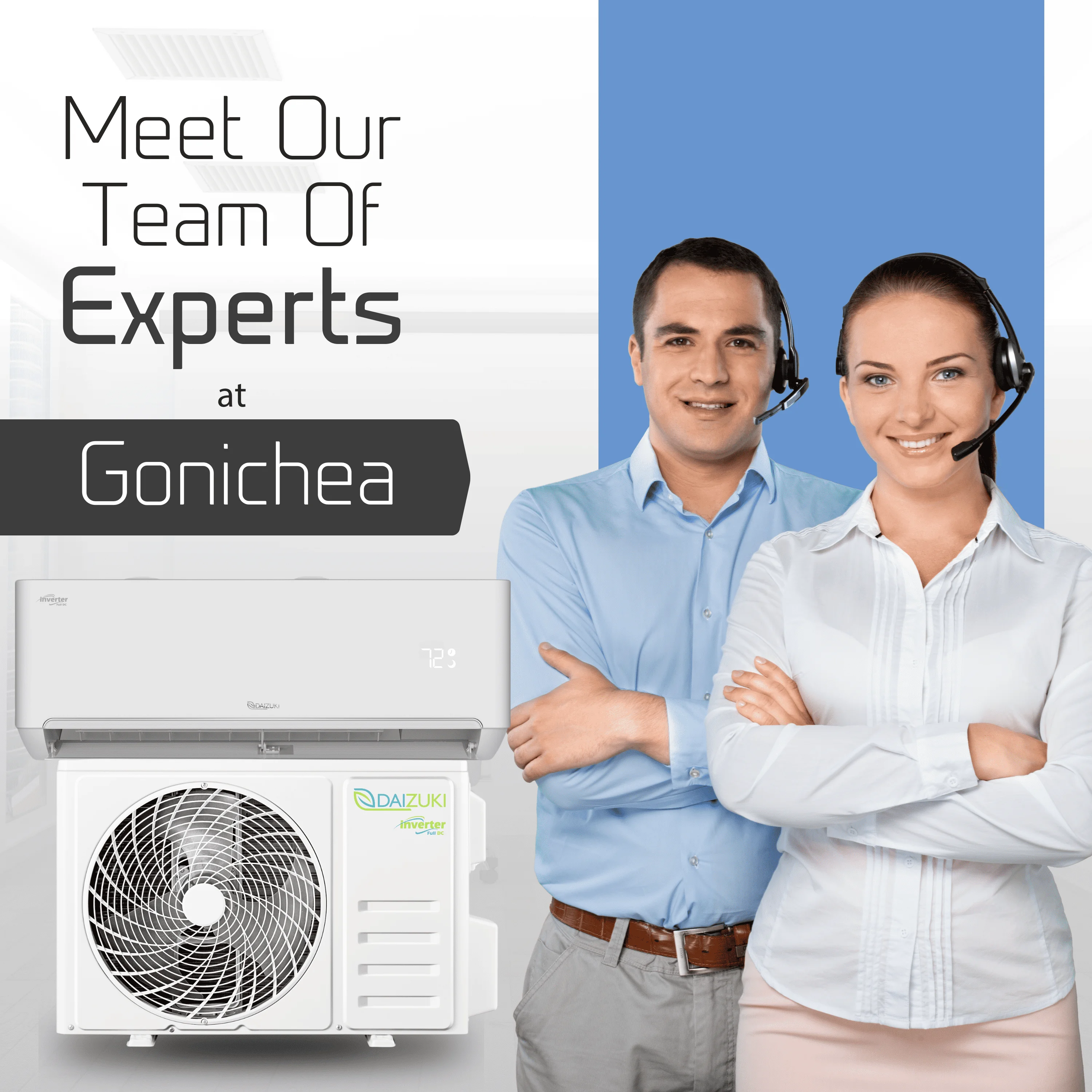 Daizuki® 12,000 BTU 22 SEER2 Ductless Mini-Split Inverter+ Air Conditioner Heat Pump System Full Set 110V. WIFI Included.