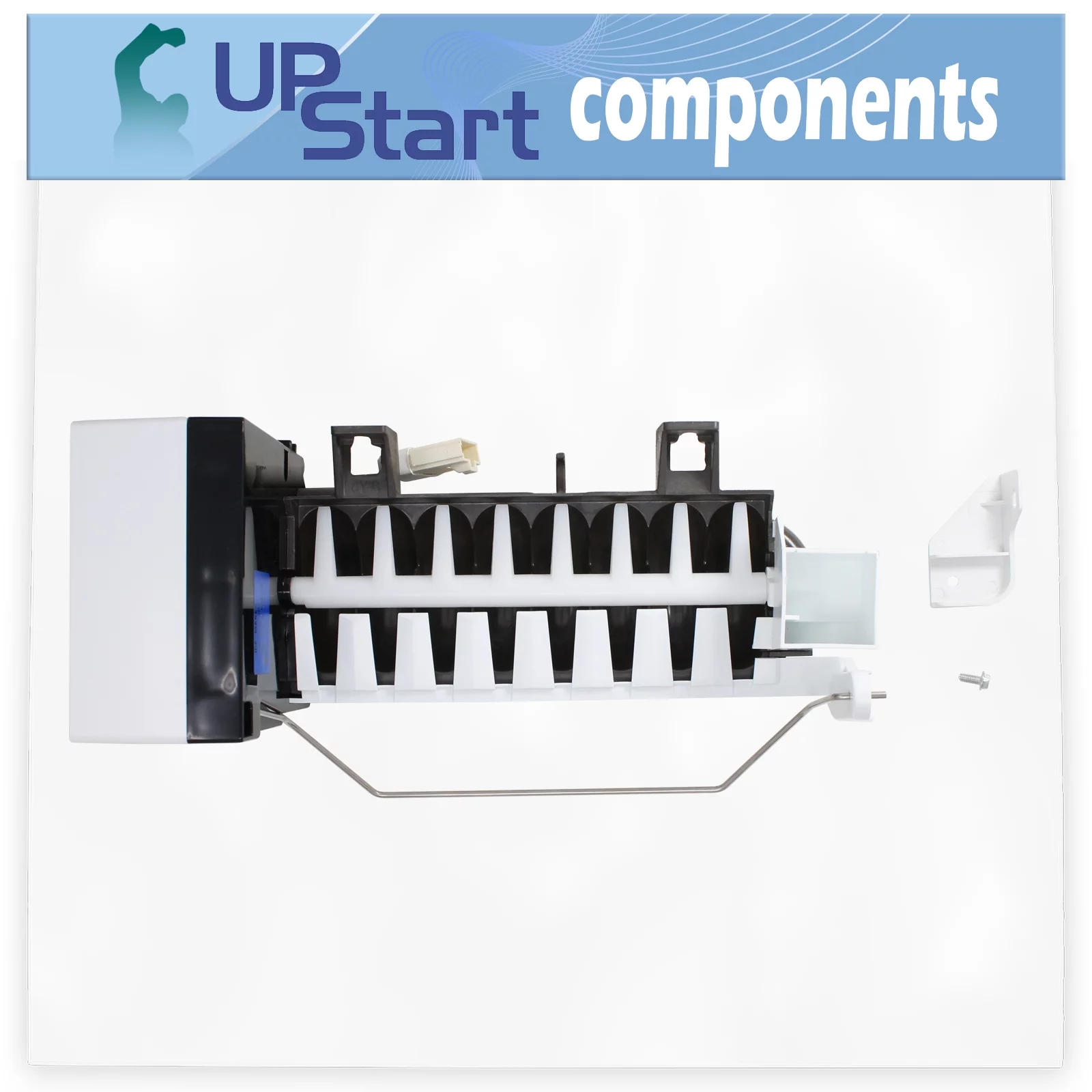 2198597 Refrigerator Ice Maker Assembly Replacement for Kenmore / Sears 106.57789701 - Compatible with W10190960 AP3182733 Icemaker