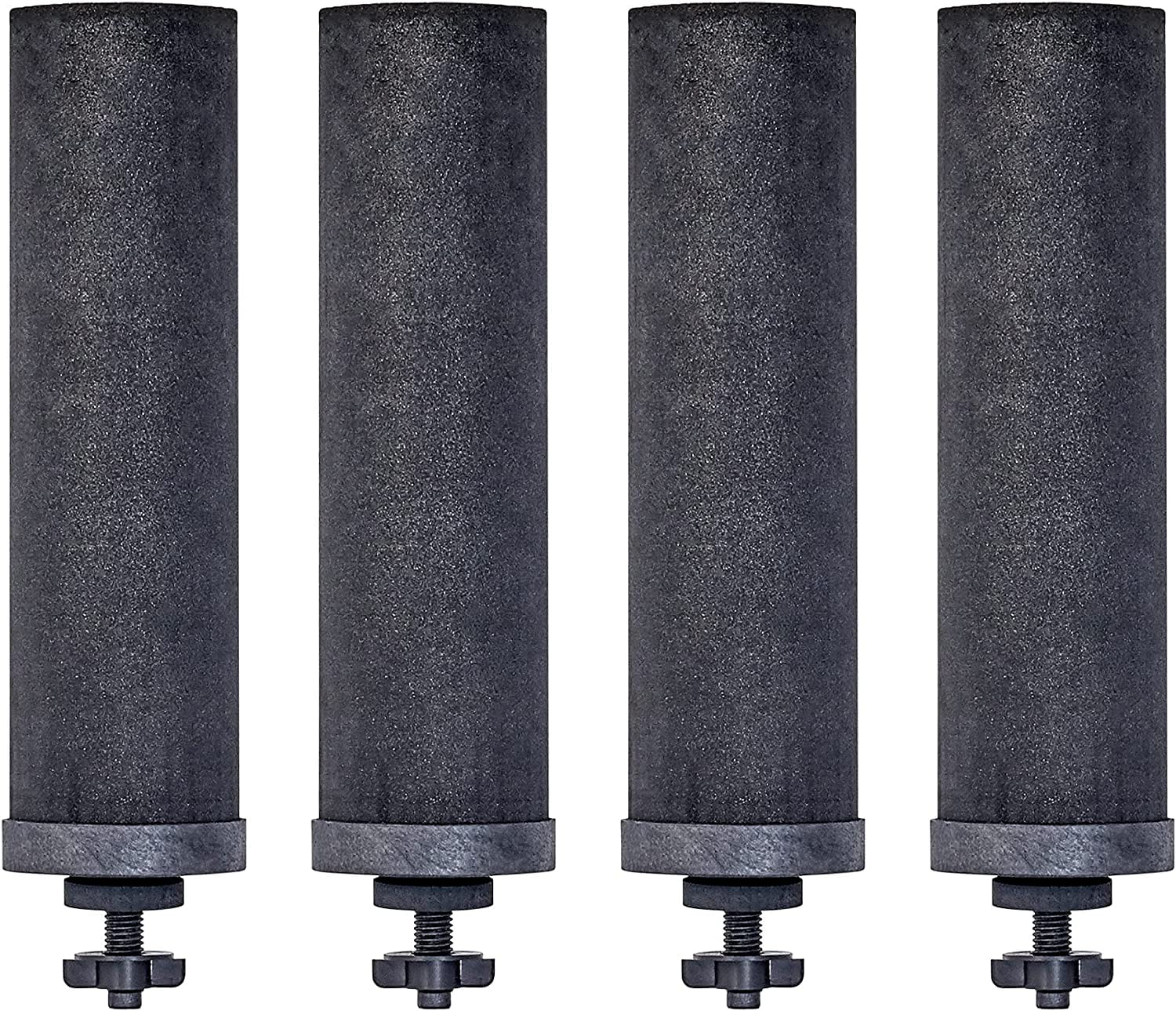 Berkey Authentic Black Berkey Elements (Pack of 4)- Berkey Replacement Water Filters For Under Sink And Countertop Water Filter System Fits To (Travel, Big Royal, Imperial Crown, Light System)