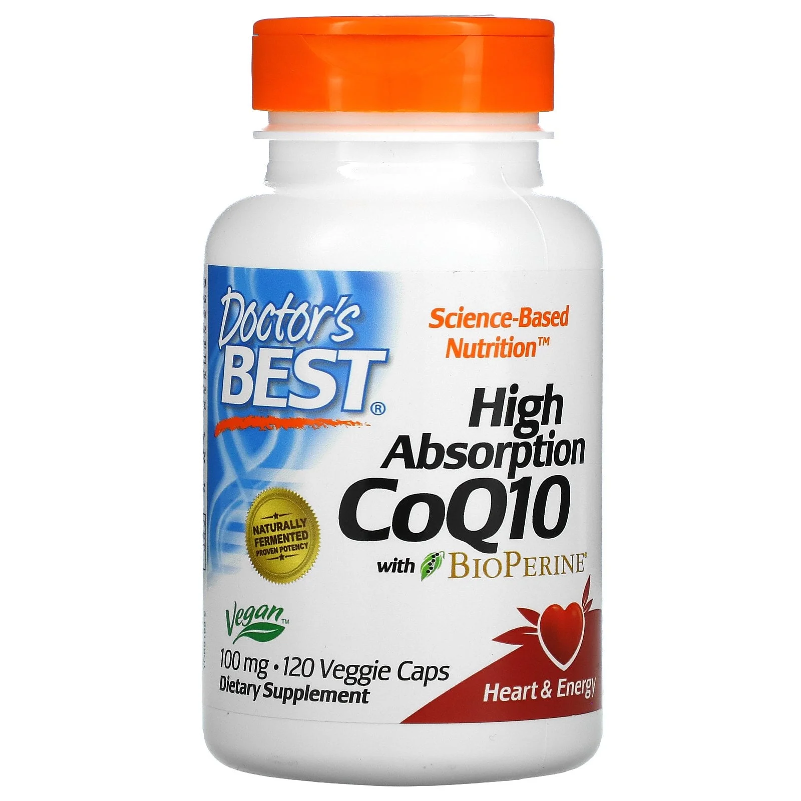Doctor's Best High Absorption CoQ10 with BioPerine® - 100 mg - 360 Veggie Caps