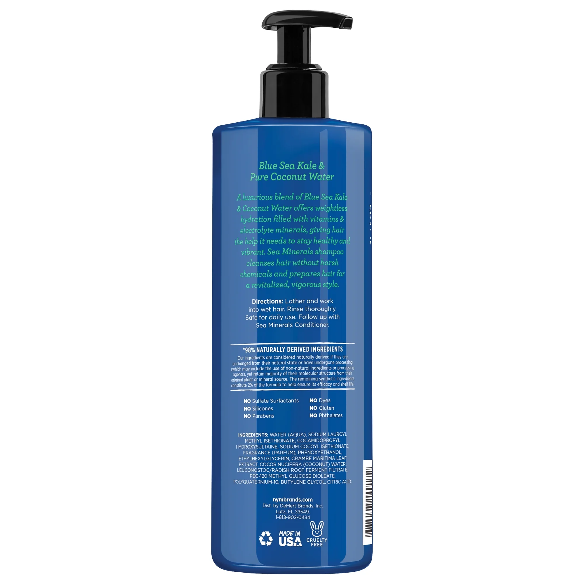 Not Your Mother's Naturals Blue Sea Kale & Pure Coconut Water Sea Minerals Shampoo, 16oz