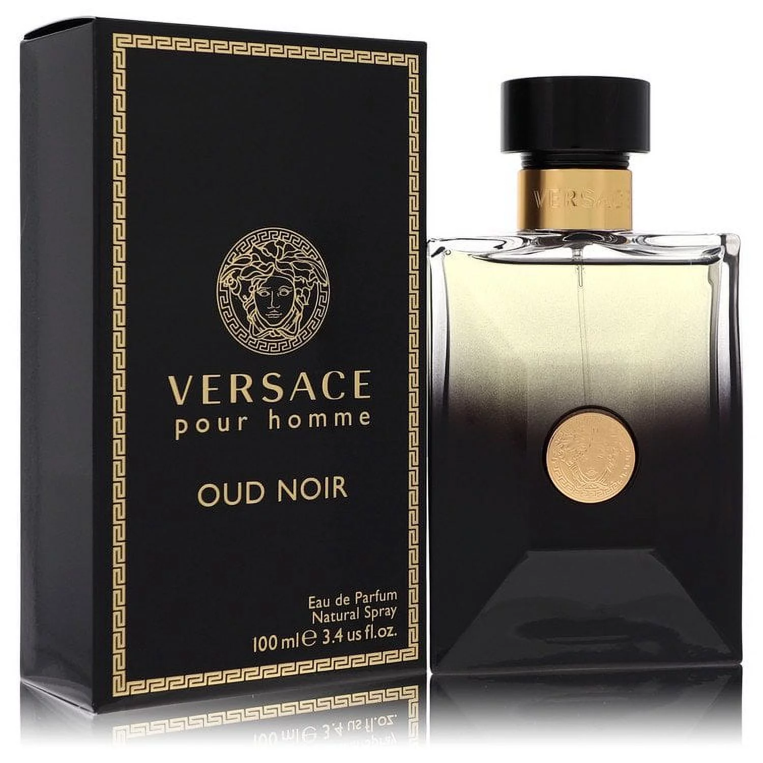 Versace Pour Homme Oud Noir by Versace Eau De Parfum Spray 3.4 oz for Male