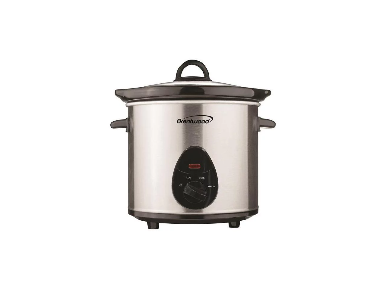 Brentwood SC-130S 3-Qt. 170-Watt Stainless Steel Slow Cooker (Metallic)