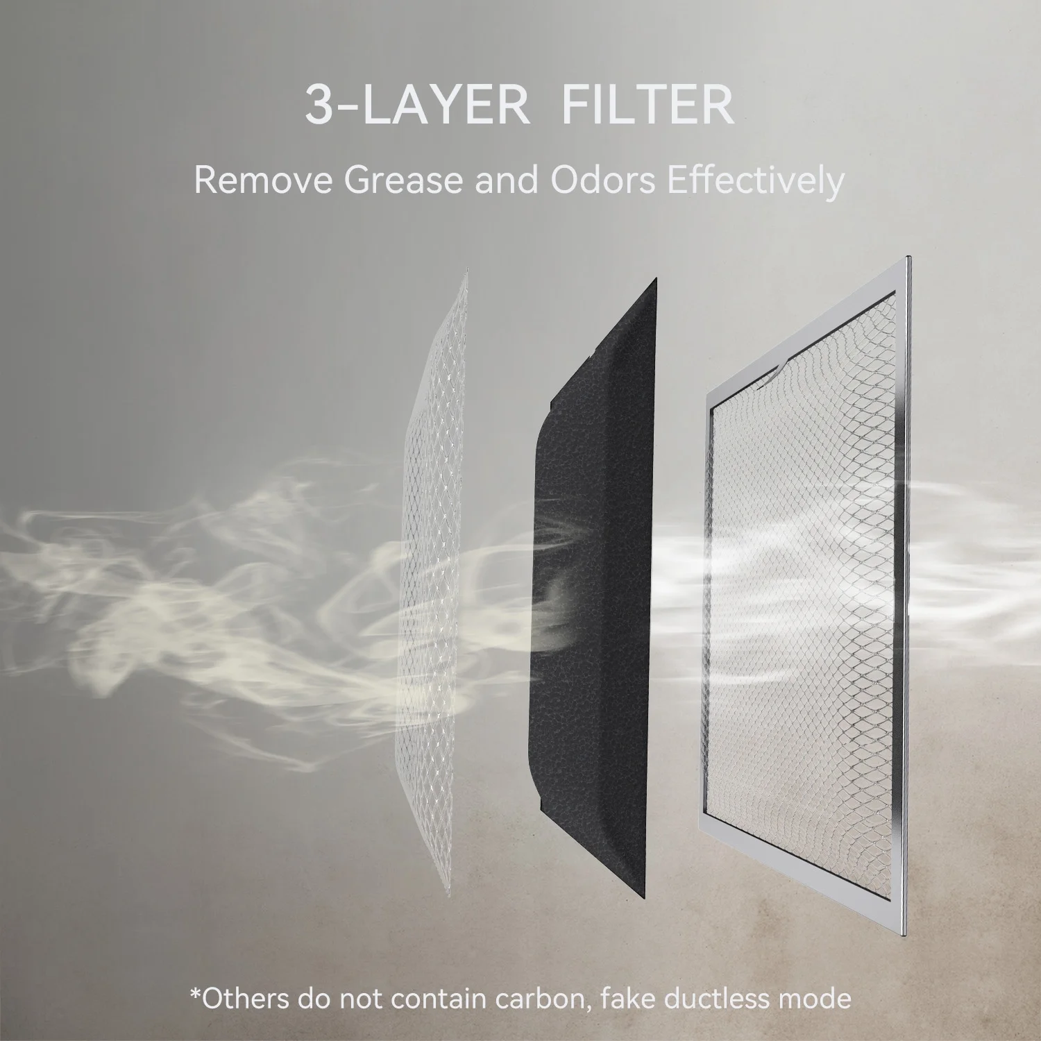 Hermitlux Range Hood 30 inch Under Cabinet, Vent Hood with LED Light, HMX-UWF39A76-AC