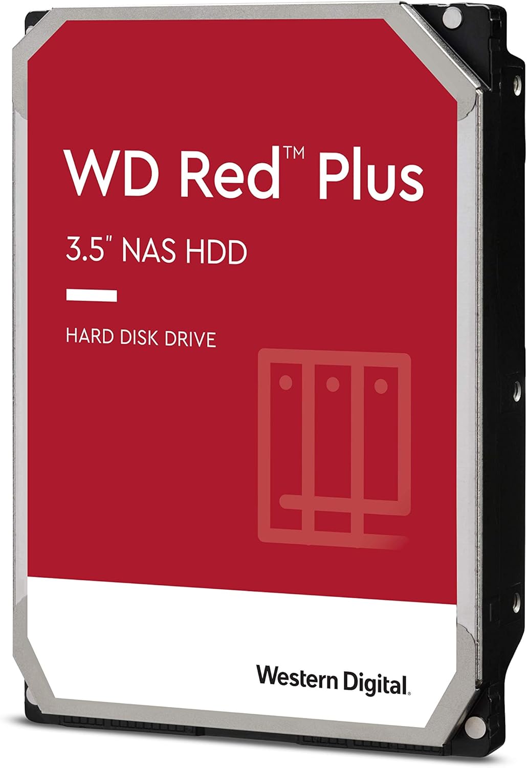 Western Digital 12TB WD Red Plus NAS Internal Hard Drive HDD - 7200 RPM, SATA 6 GB/s, CMR, 512 MB Cache, 3.5 - WD120EFBX