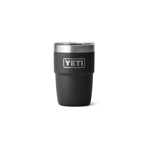 YETI Rambler 8 oz Stackable Cup, Stainless Steel, Vacuum Insulated Espresso Cup with MagSlider Lid