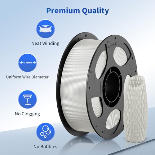 ANYCUBIC PLA+ 3D Printer Filament Bundle, PLA Plus 1.75mm Dimensional Accuracy +/- 0.02mm, Fit Most FDM 3D Printers, 1KG Spool, 2KG Gray+Gray