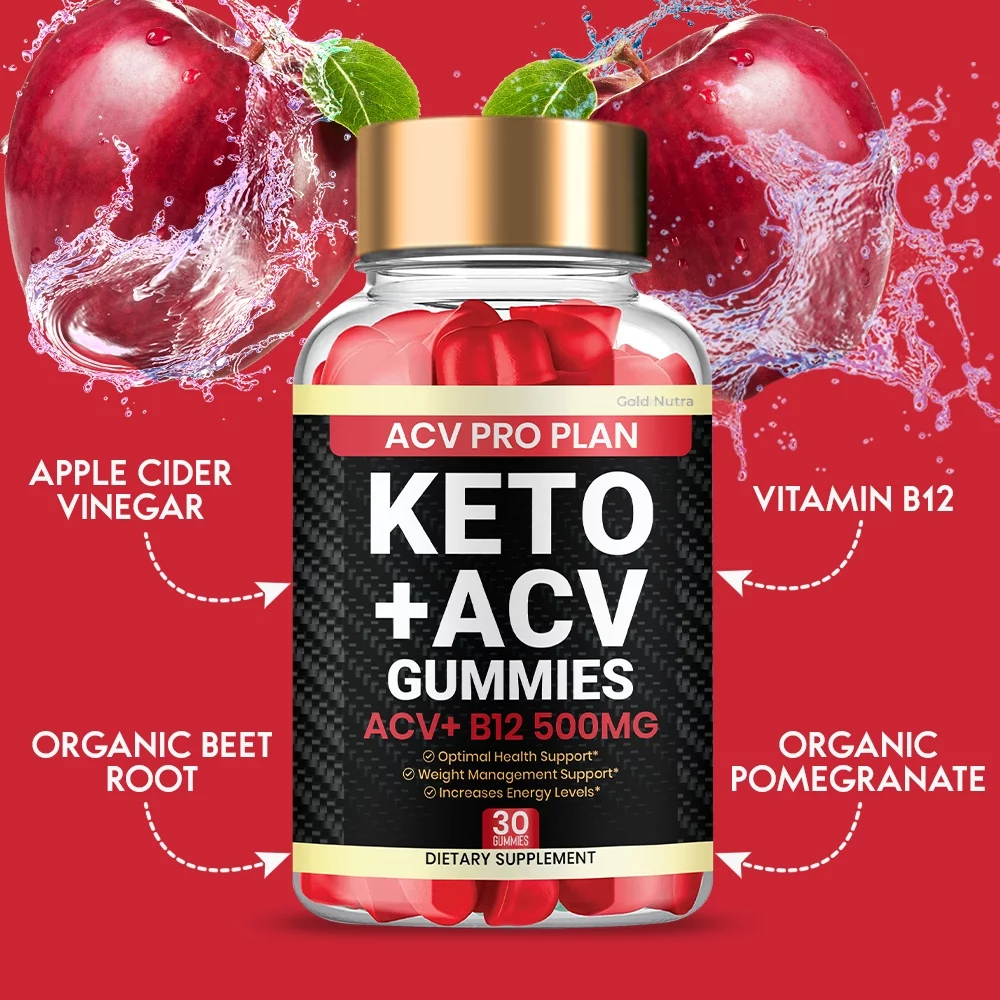 ACV Pro Plan Keto Plus ACV, Advanced Weight Management Formula Maximum Strength, ACV Pro Plan Keto ACV Gummies (1 Bottle)