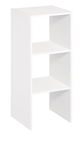 ClosetMaid 8953 Stackable 31-inch Vertical Organizer, White & 8993 Stackable 24-Inch Wide Horizontal Organizer, White