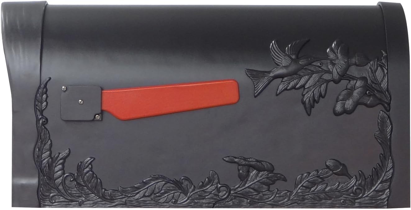 Special Lite Products Hummingbird Curbside Mailbox with Locking Insert and Richland Mailbox Post