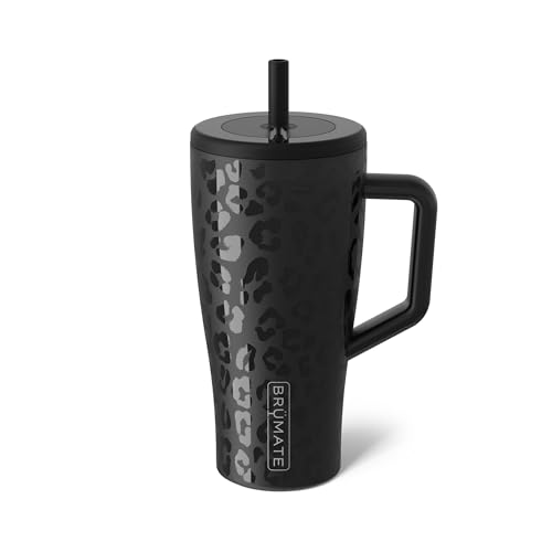 BrüMate Era 40 oz Tumbler with Handle and Straw | 100% Leakproof Insulated Tumbler with Lid and Straw | Made of Stainless Steel | Cup Holder Friendly Base | 40oz (Nightfall Blue)