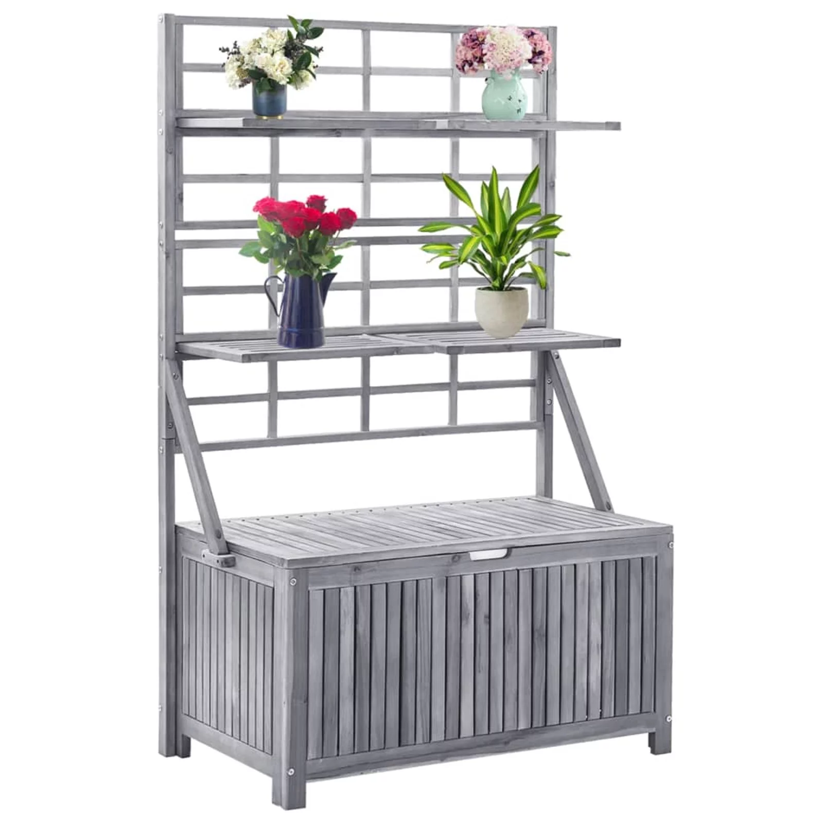 moobody Storage Box with Trellis Gray 39