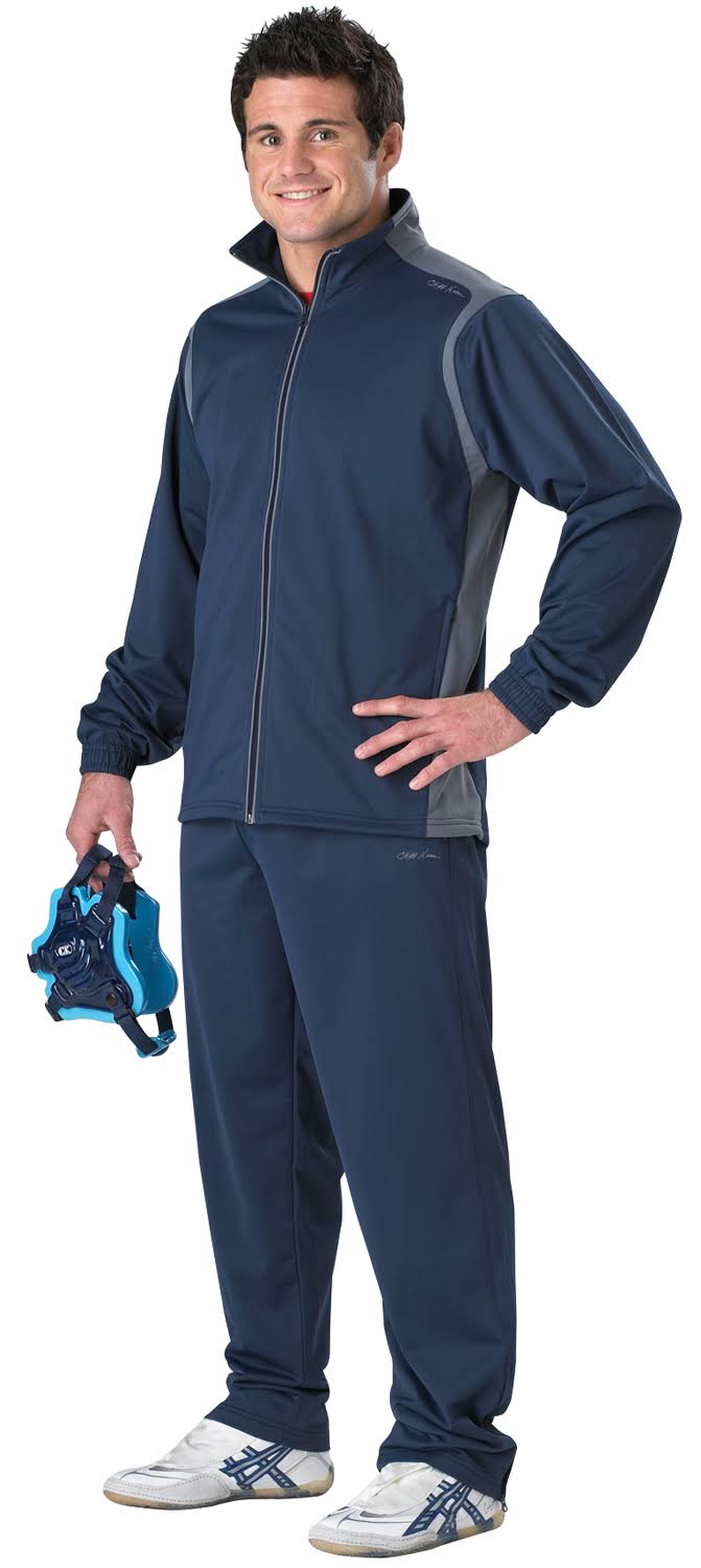 Cliff Keen All American Wrestling Warm-Up Suit - Navy/Gray, Blue