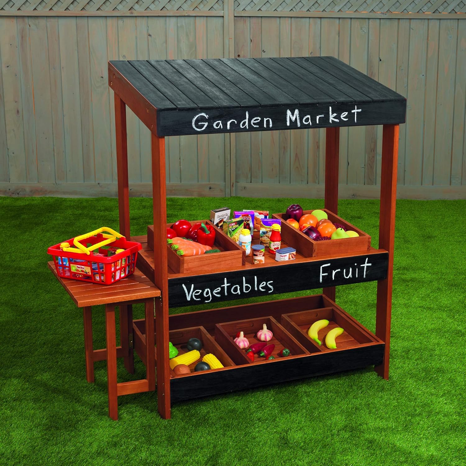 Wooden Farmers Market Stand for Outdoor and Indoor Play, Farmers Market, Play Market, Kids Market Stand, Kids Market, Farm Stand, Lemonade Stand, Grocery Store Pretend Play