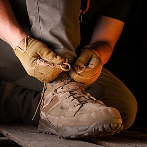 Glove Station The Impulse - Tactical Shooting Gloves for Men with Touchscreen Compatibility, Lightweight Design and Outstanding Grip for Outdoor, Sports, Motorcycle and Work - Black, Small Size