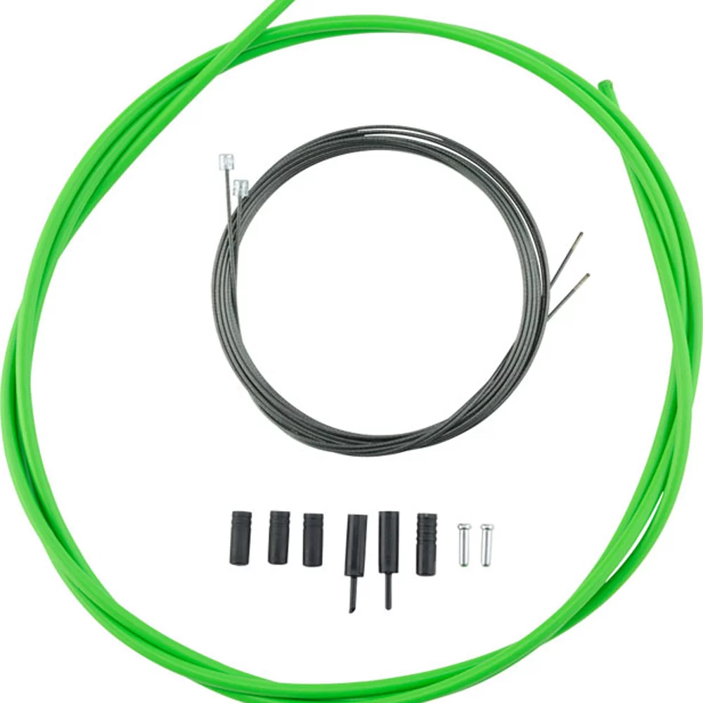 Shimano Road Optislick Derailleur Cable and Housing Set, Green