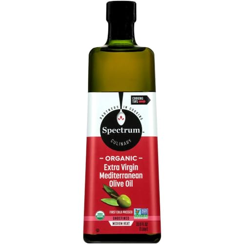 Spectrum Organic Mediterranean Extra Virgin Olive Oil, 33.8 Oz