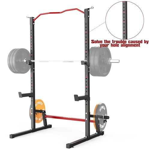 Adjustable Squat Rack Barbell Rack Squat Stand Bench Press Pull Up Home Gym