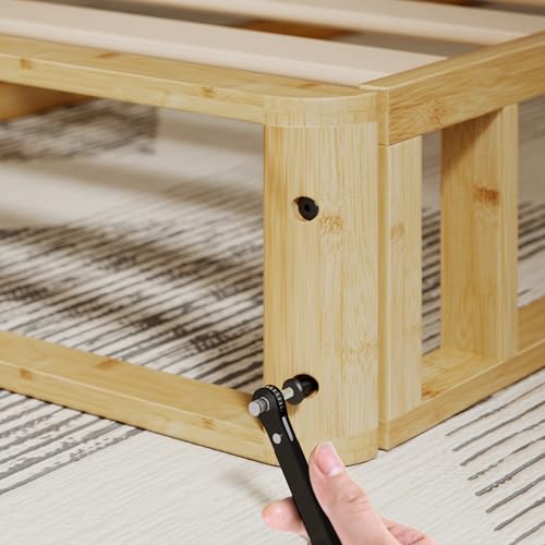 ZINUS Edgar 4 Inch Wood Box Spring, Mattress Foundation, Sturdy Wood Structure, Low Profile, Easy Assembly, King