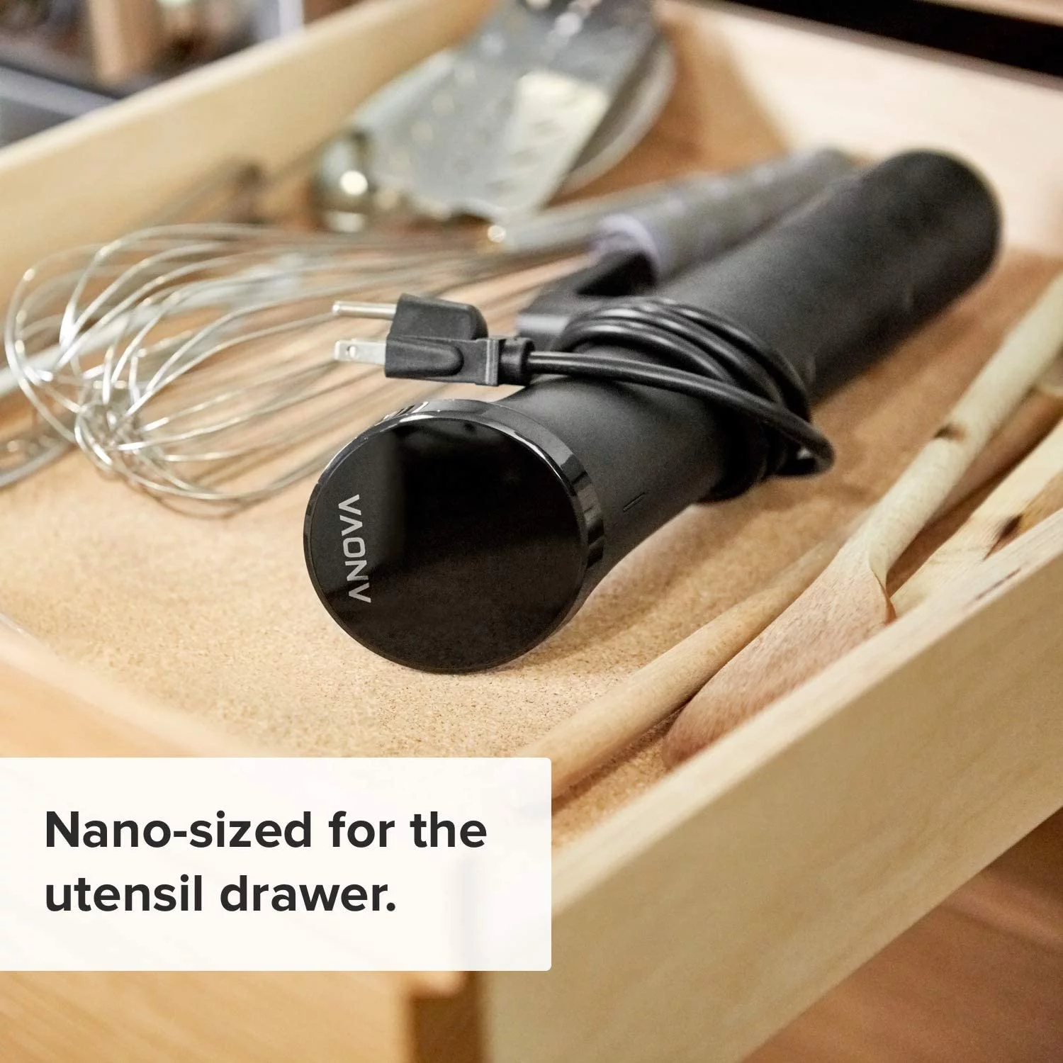 durable Anova Culinary AN400-US00 Nano Sous Vide Precision Cooker  12.8" x 2.2" x 4.1"  Black