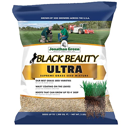 Jonathan Green (10323) Black Beauty Ultra Grass Seed - Cool Season Lawn Seed (25 lb)