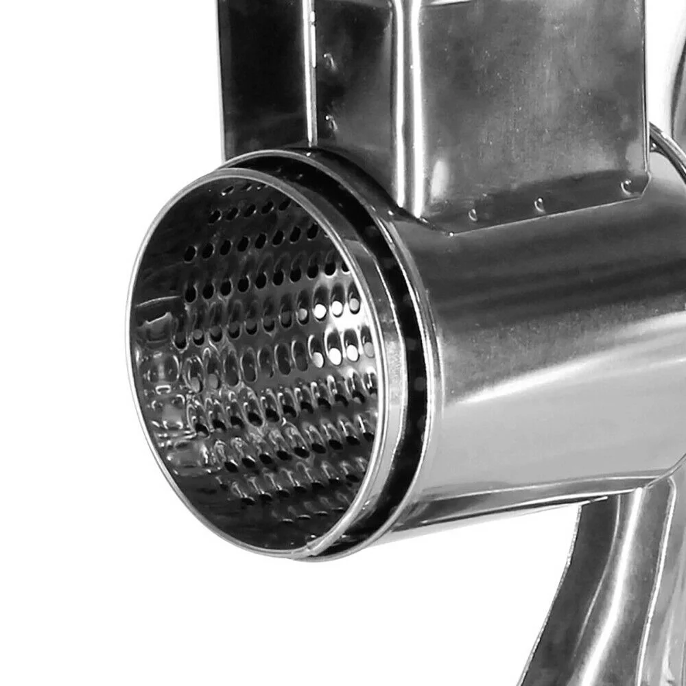 Stainless Steel Food Grater Rotary Drum Slicer Shredder Grinder with 5 Blades
