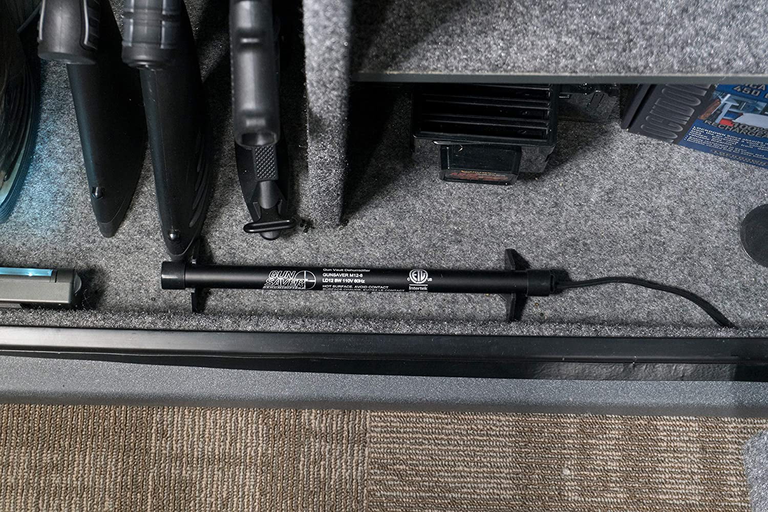 LOCKDOWN GunSaver Dehumidifier with Slim, Low Profile Design, Easy Installation and Simple Operation for Vault Humidity Control and Rust Prevention