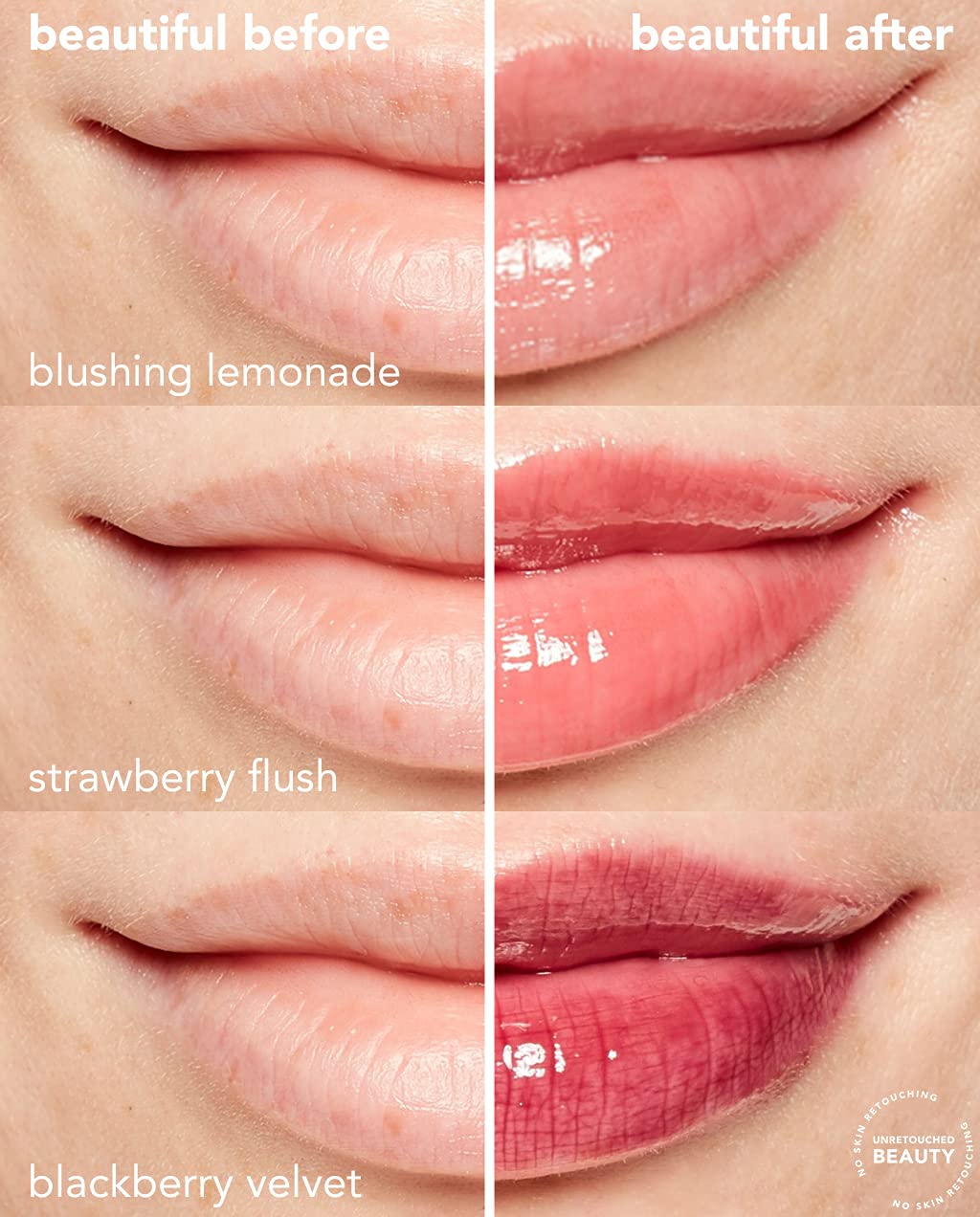 TULA Skin Care Lip SOS - Lip Treatment Balm that Plumps, Smooths & Hydrates lips with a Glossy Tint, Nude Pink, Rose Pink, Sunset Berry, 3 count - 0.28 oz.