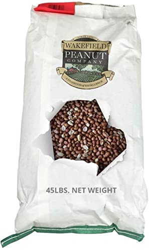 Wakefield Virginia Peanuts Bulk 45LB Bag Shelled for Squirrels, Birds, Deer, Pigs and a Wide Variety of Wildlife, Raw Peanuts/Bulk Nuts/Blue Jays/Cardinals/Woodpeckers