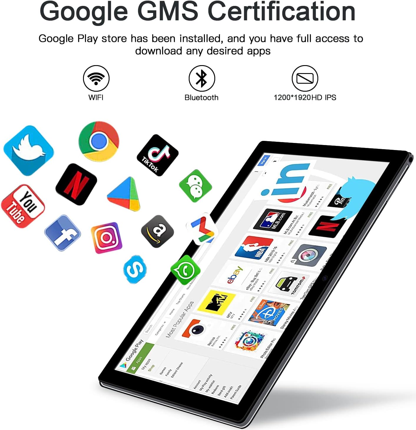 10 inch Tablet, Android 11.0 Tablet, 4GB RAM 64GB ROM Octa-Core Processor, Android Tablet with Dual Camera, 5G & 2.4G WiFi, Bluetooth, HD Touch Screen, Google GMS Certified.