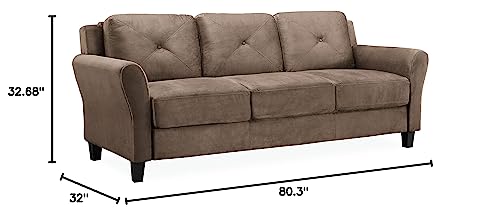 Lifestyle Solutions Harrington Loveseat, Black