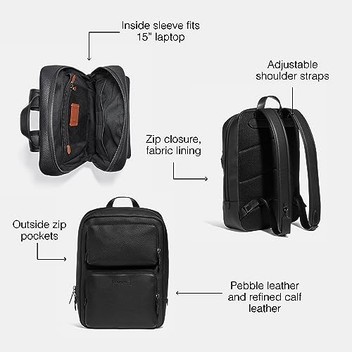 COACH Men's Gotham Backpack, Black, Standard