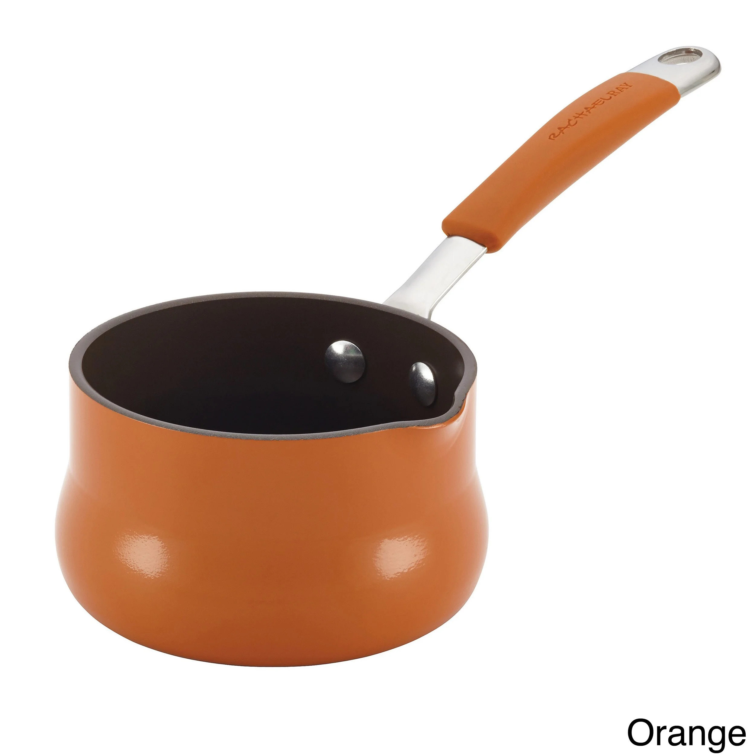 Rachael Ray Cucina Hard Enamel Nonstick Butter Warmer, 0.75-Quart, Agave Blue