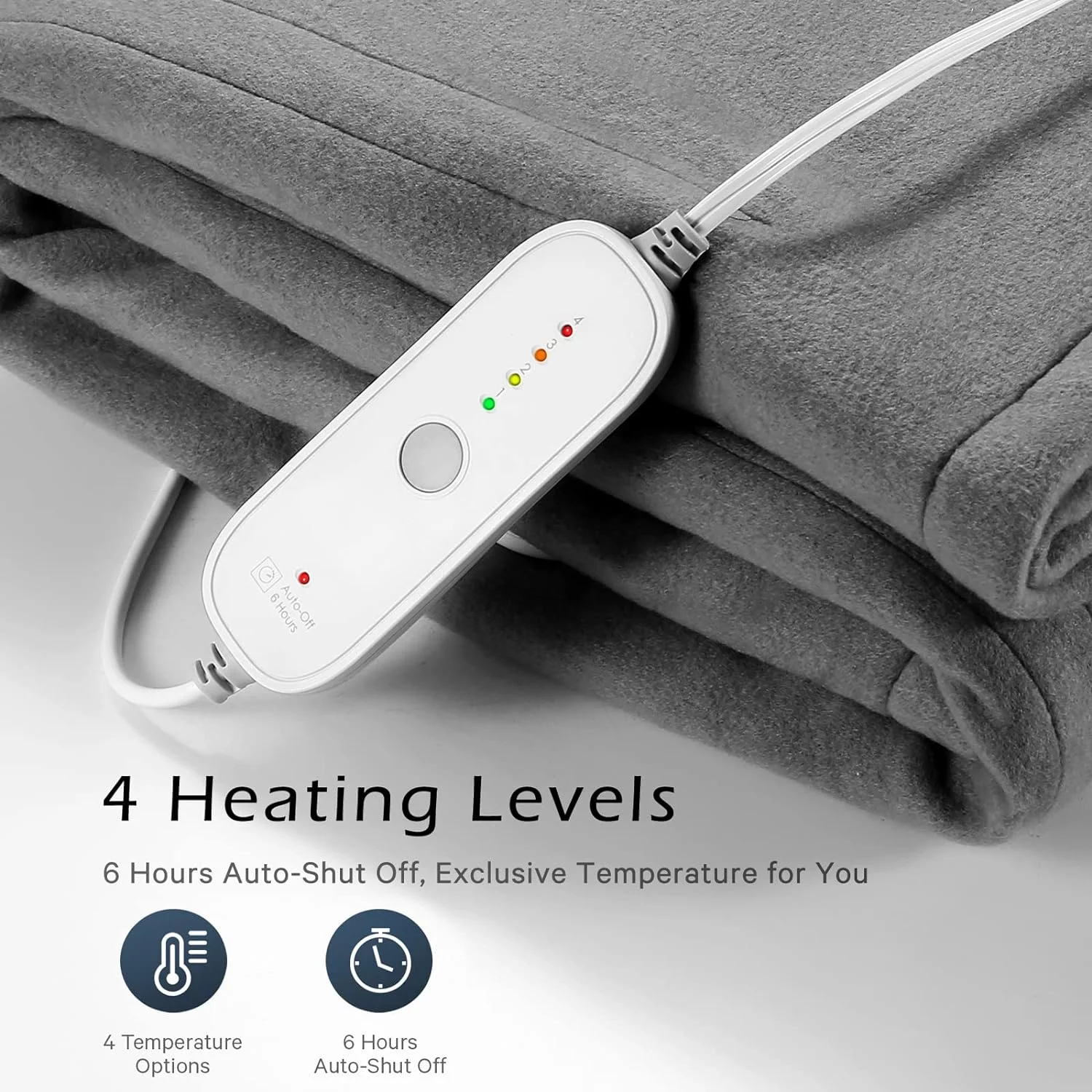 Electric Heated Blanket Throw 50