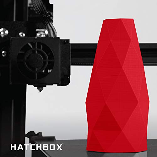 HATCHBOX 1.75mm Black PLA 3D Printer Filament, 1 KG Spool, Dimensional Accuracy +/- 0.03 mm, 3D Printing Filament