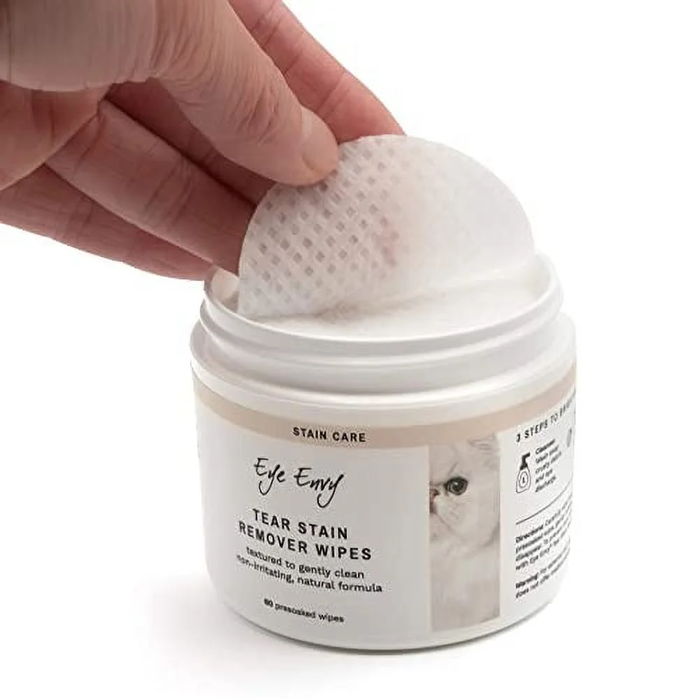 Tear Stain Remover Wipes - Cats - 60 Count