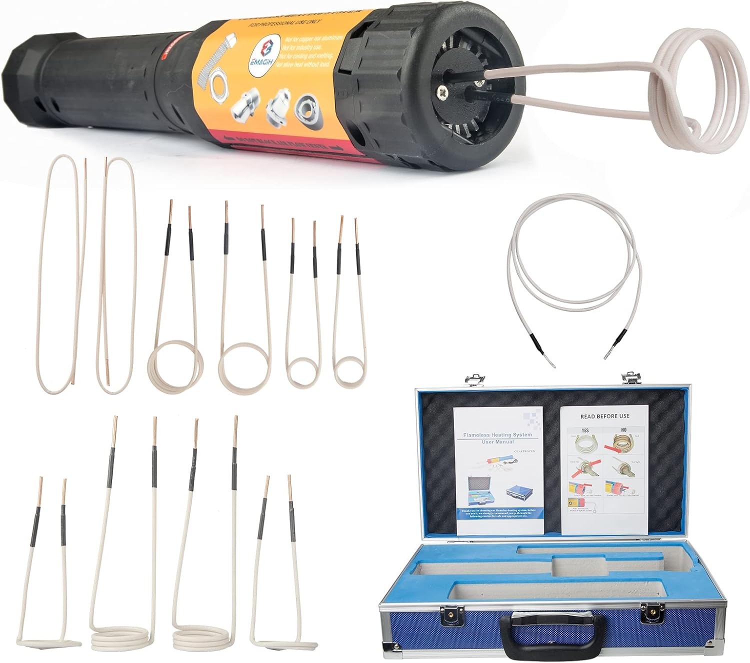 EMAGIH 110V 1200W Auto Use Bolts Nuts Remover Car Garage Repairing PDR Tool Flameless Portable Magnetic Induction Heater