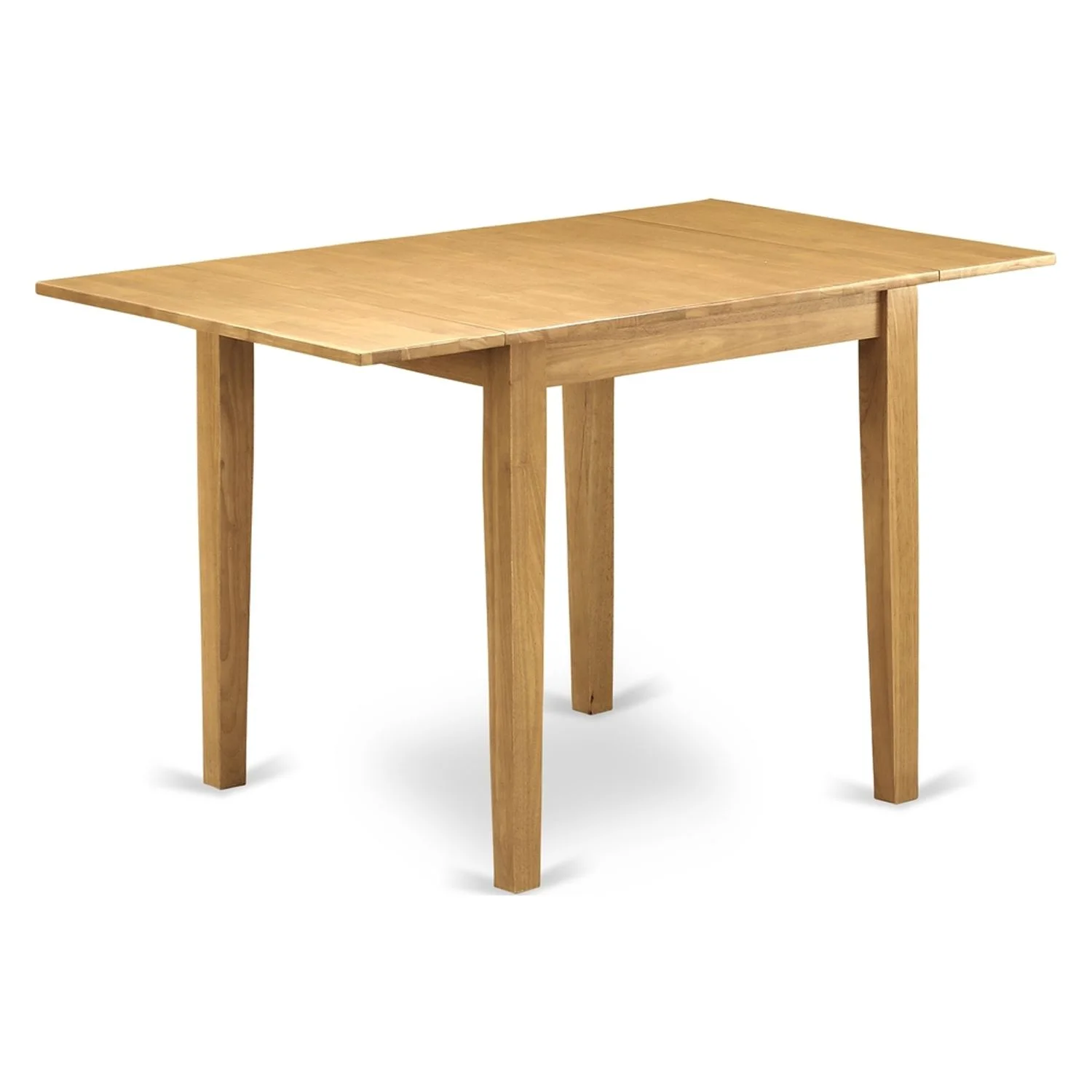 HomeStock Victorian Vibes Dining Table Set 5 Pc - Four Dining Room Chairs And A Modern Dining Table - Oak Finish Wood - Dahlia Color Linen Fabric