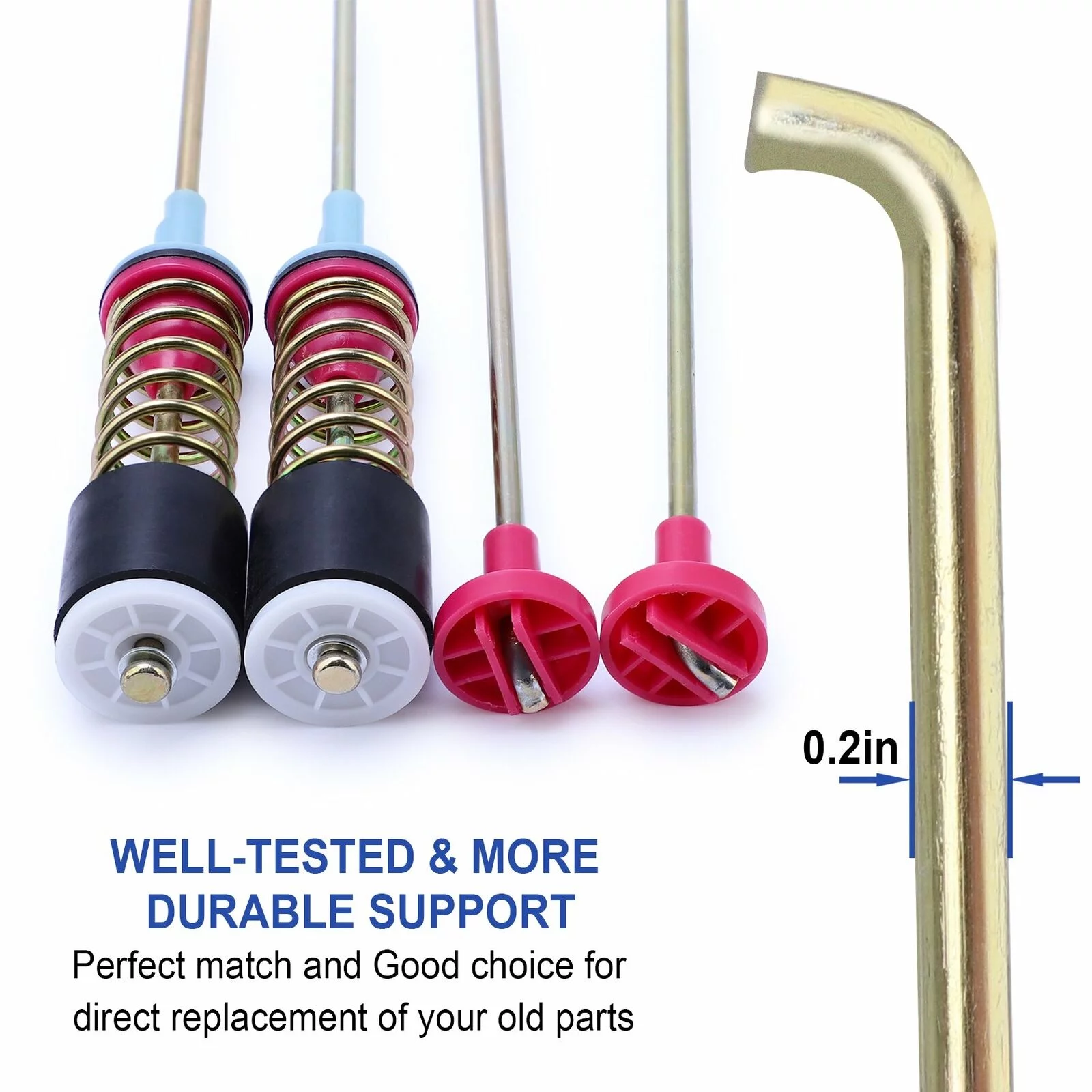 4 Pack Washer Suspension Rod Kit Parts for Samsung Brand Models DC97-05280W