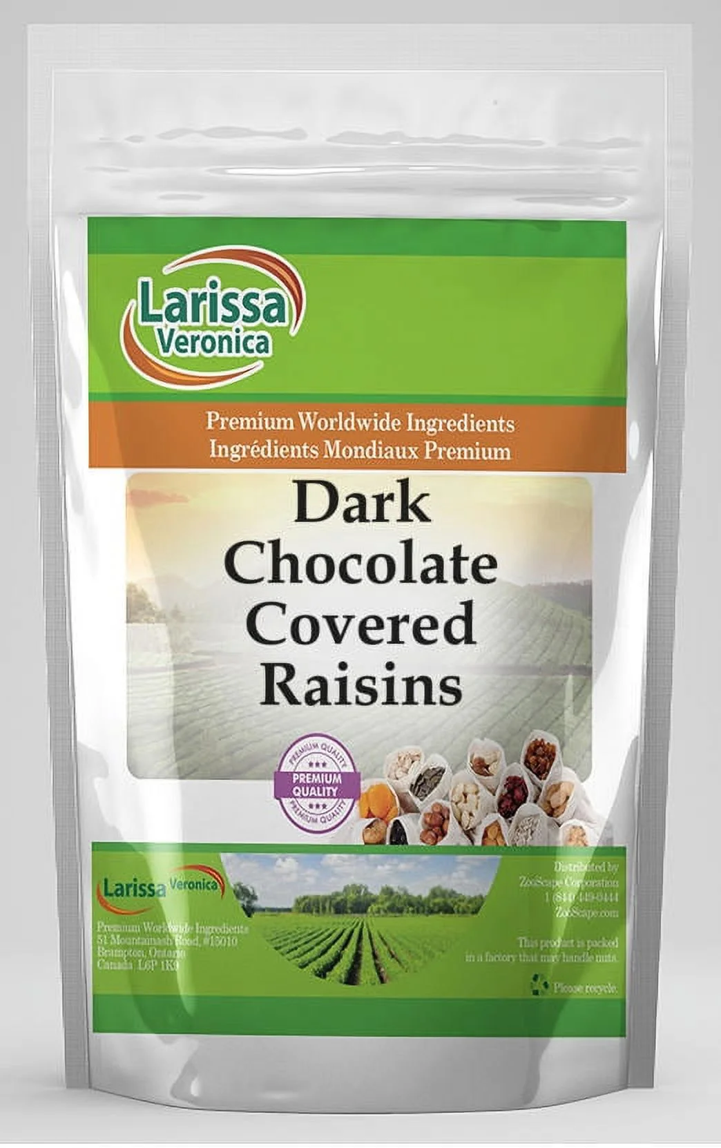 Larissa Veronica Dark Chocolate Covered Raisins, (16 oz, 2-Pack, Zin: 526382)