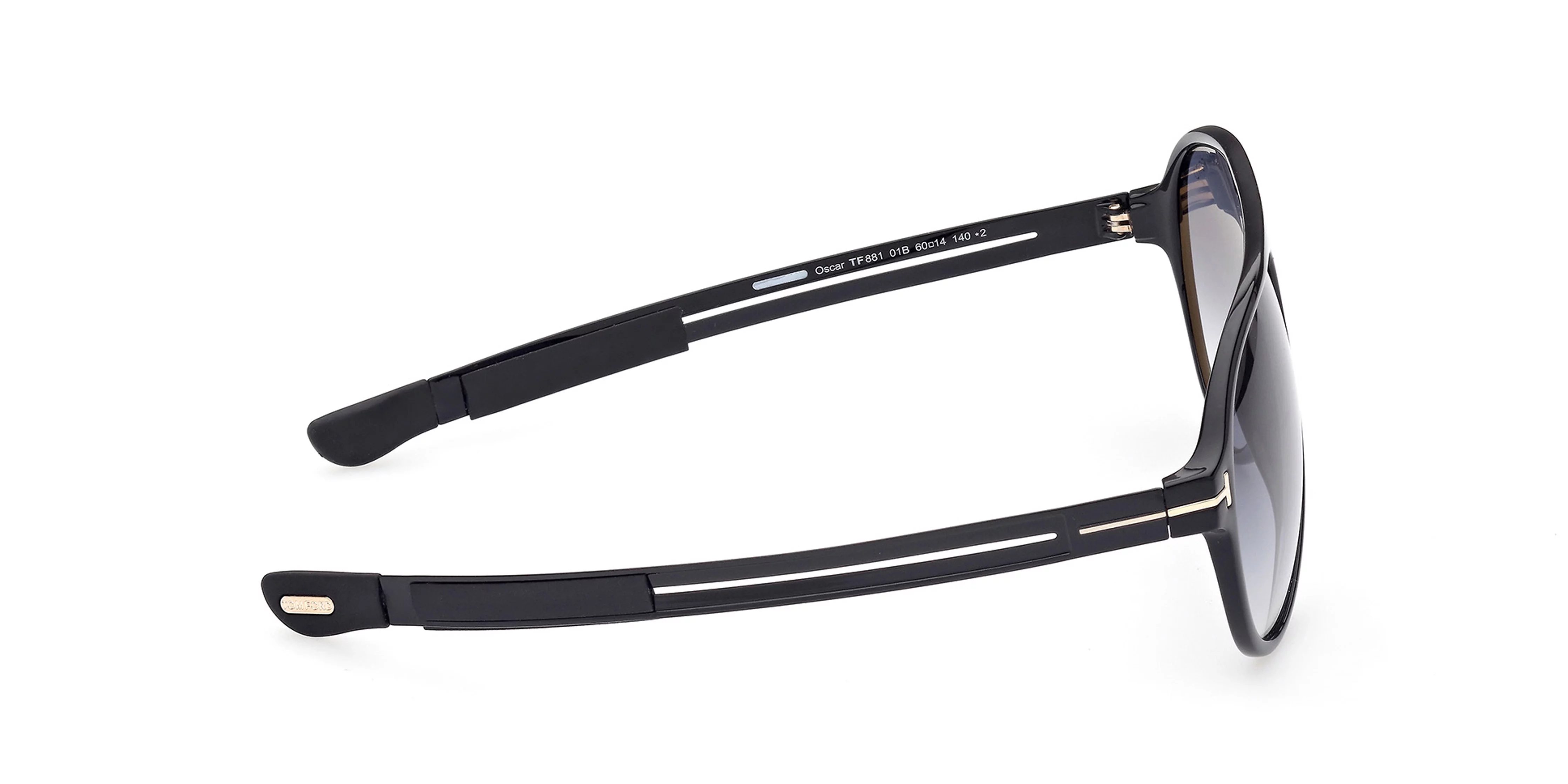 Tom Ford Oscar Smoke Gradient Pilot Men's Sunglasses FT0881 01B 60