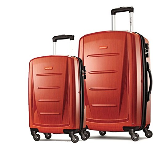 Samsonite Winfield 2 Hardside Expandable Luggage with Spinner Wheels, Brushed Anthracite, Checked-Large 28-Inch
