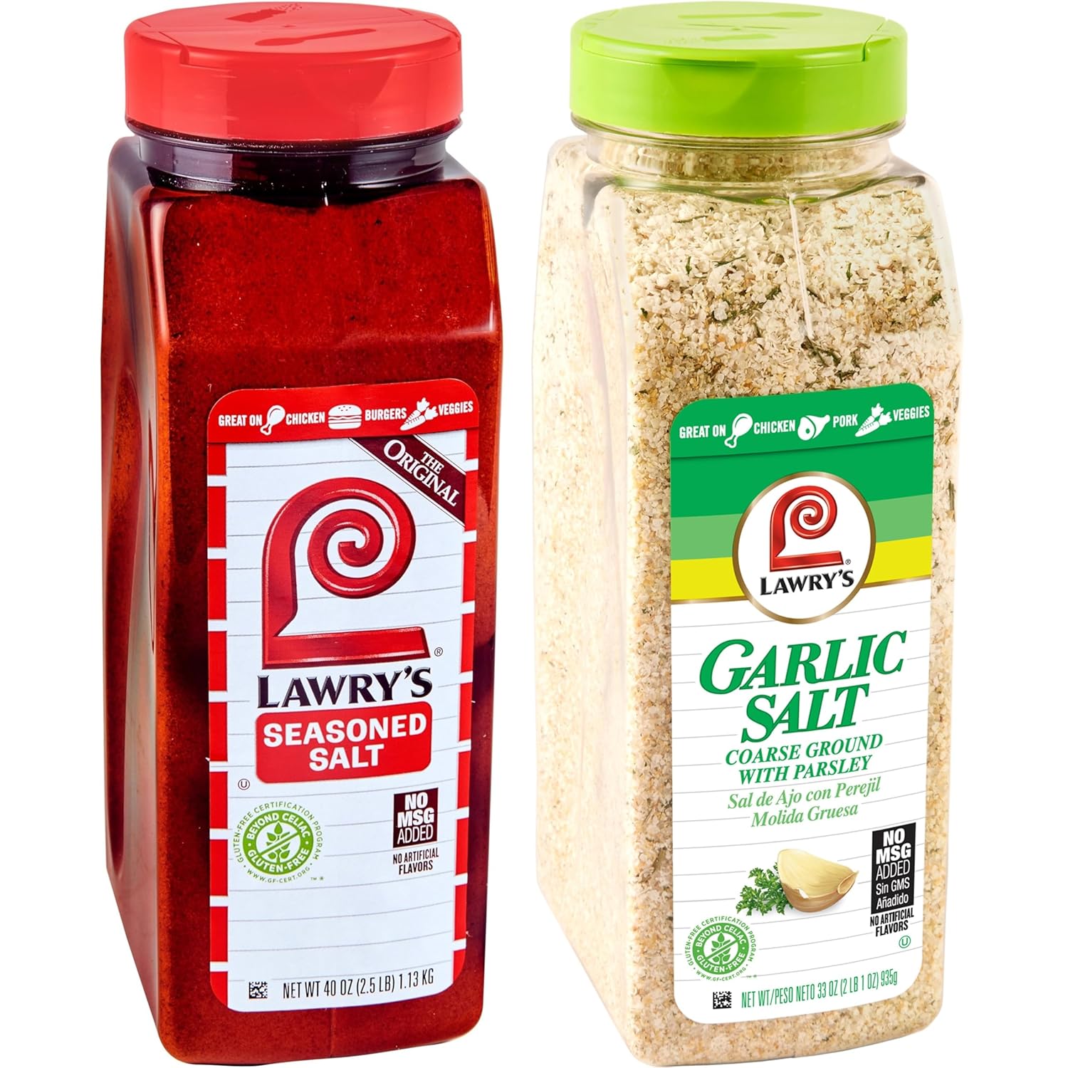 Lawry's Seasoned Salt and Garlic Salt Bundle, 73 oz